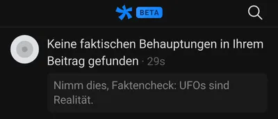 Screenshot des eYou Faktencheck Ergebnisses