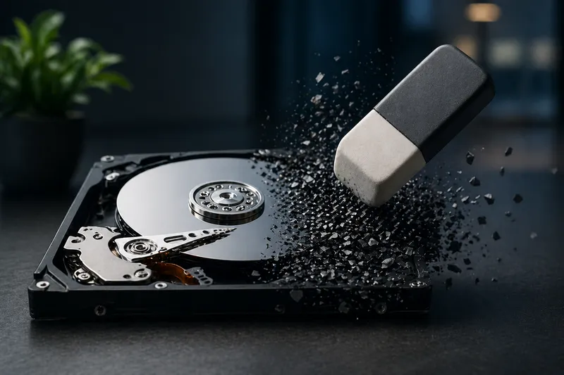 Übersicht zum sicheren Löschen von Datenträgern wie SSDs, HDDs, USB-Sticks und SD-Karten
